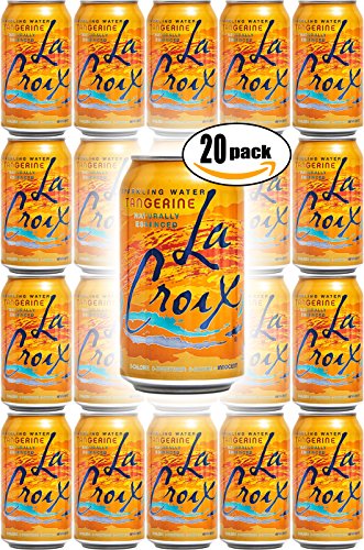 La Croix Tangerine Naturally Essenced Flavored Sparkling Water, 12 oz Can (Pack of 20, Total of 240 Oz) - Thumbnail 2