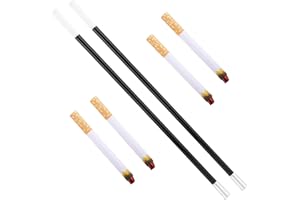 GOKTVAI 2 Long Cigarette Holders & 4 Fake Cigarettes, Novelty Fake Puff Cigarette Roaring 1920s Costume Accessories for Women Flapper Cosplay Photo Prop