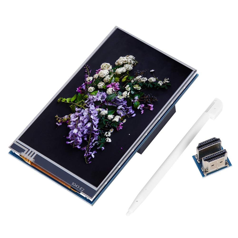 Hyuduo 4 Inch HDMI Touch Screen Monitor for Raspberry Pi 4B 3B+ 800x480 IPS Display, Portable Compact HDMI Monitor with Resistive Touchscreen