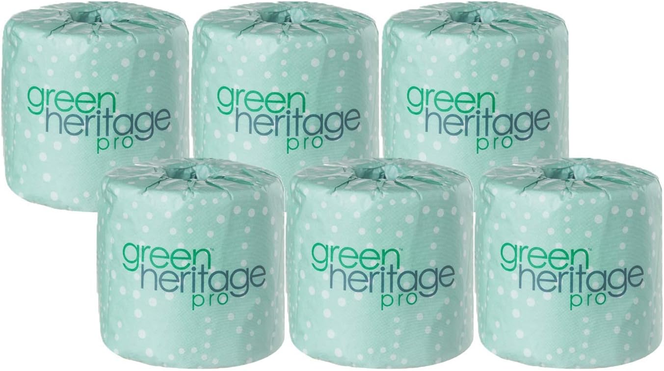 Green Heritage, 2-Ply Toilet Paper, 500 Sheets per Roll, 6 Rolls: Health & Personal Care
