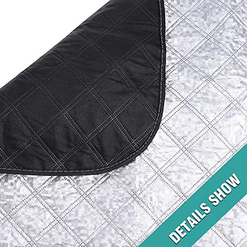 Four Heart Car Window Shade - Car Window Sunshades, Car Sun Shade, Rear Window Sun Shade, Universal Car Rear Front Window Sunshade for Baby Kids and Pets, Fit Most Small & Medium Car(147 * 100CM)