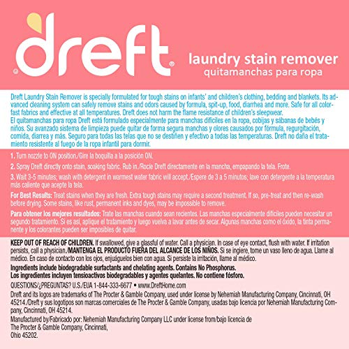 Stain Remover for Baby Clothes by Dreft, 24oz Pack of 2 Laundry Stain