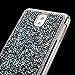 Galaxy Note 3 Case, Shiny Sparkle Bling Glitter Handcraft Crystal [Rhinestone Diamond] Hard PC Plated Full Cover Protective Case for Galaxy Note 3,Diamond: Dark Blue