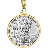 14k Gold filled bezel for 1 oz American Silver Eagle Dollar Coin (Price for Bezel Only)