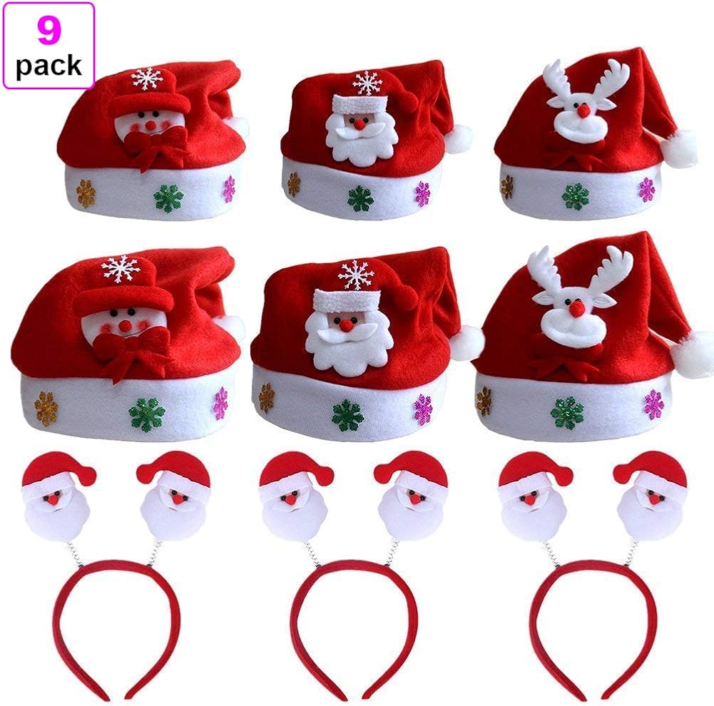 christmas hats and headbands