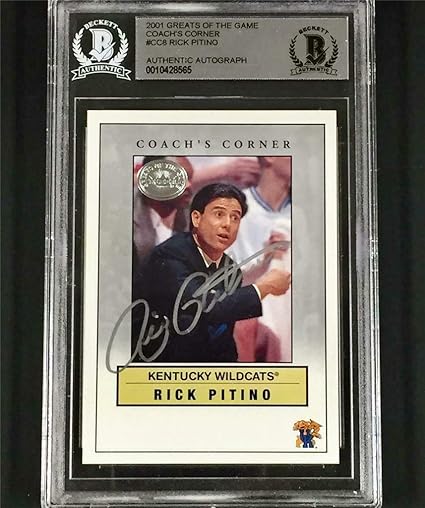 rick pitino signed basketball