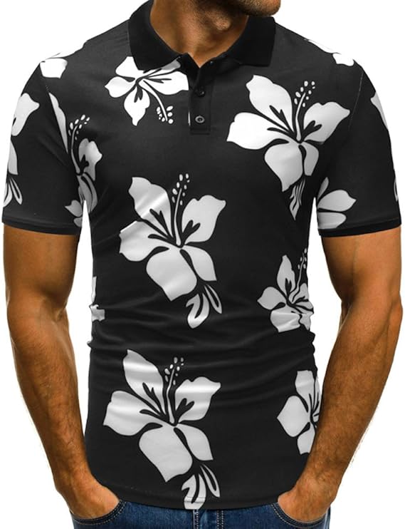 tee shirt homme fleuri