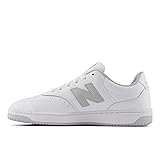 New Balance Men's BB80 V1 Sneaker, White/Grey, 8