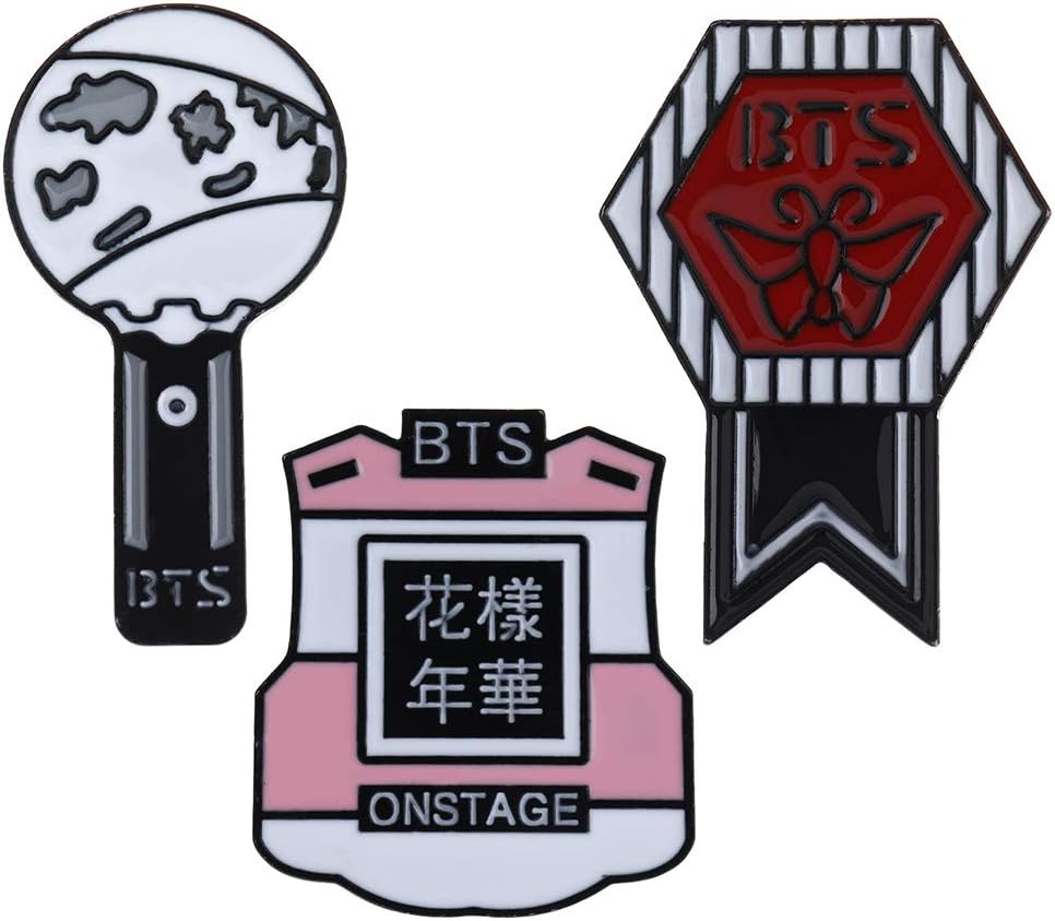 Kpop Cute Cartoon Bangtan Boys Love Yourself ? Answer" Buttons Badges/Pin 2.3 Inch (58mm)-16 Packs (-3PCS)