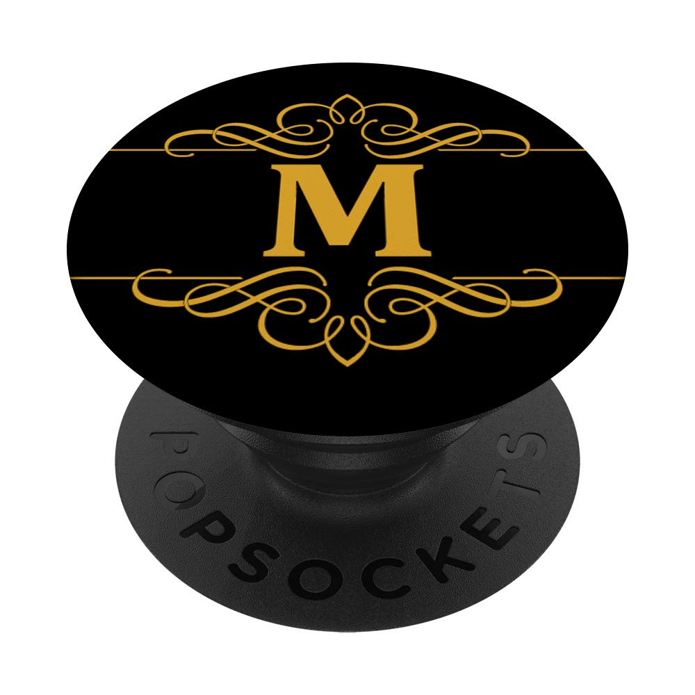 Monogram M Initial, Monogrammed PopSockets PopGrip: Swappable Grip for Phones & Tablets