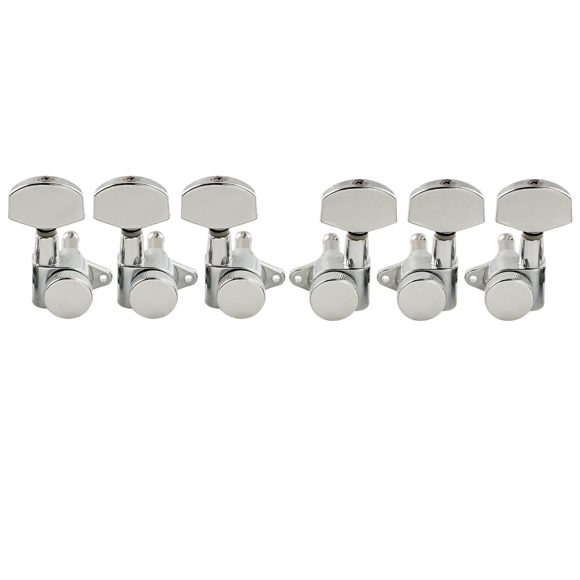 Musiclily Pro 3R3L Guitar Locking Tuners Tuning Pegs Keys Machine Heads Set for Epiphone Les Paul Style, Chrome