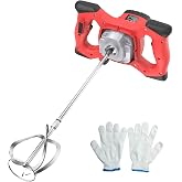IMAYCC Cement Mixer, 2100W Electric Concrete Mixer with 6 Speed, 110V Handheld Mud Mixer for Motar,Paint, Grout, Plaster, Thinset,Fodder Stirring Tool