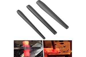 Blacksmith Drift Kit Blacksmith Hammer Eye Drift Tool Set Includes Knifemakers Tomahawk, Large Hammer and Mouse Axe Drift, Bl