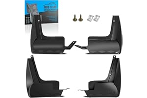 KEYOOG Front & Rear Mud Flaps Splash Guards Fit for 2021-2023 Volks-wagen Id.4, Not Fit The Model with Side Body Kits (Ground Kits) or Body Modifications,4-Pc Set Mud Guards Splash Guard Black