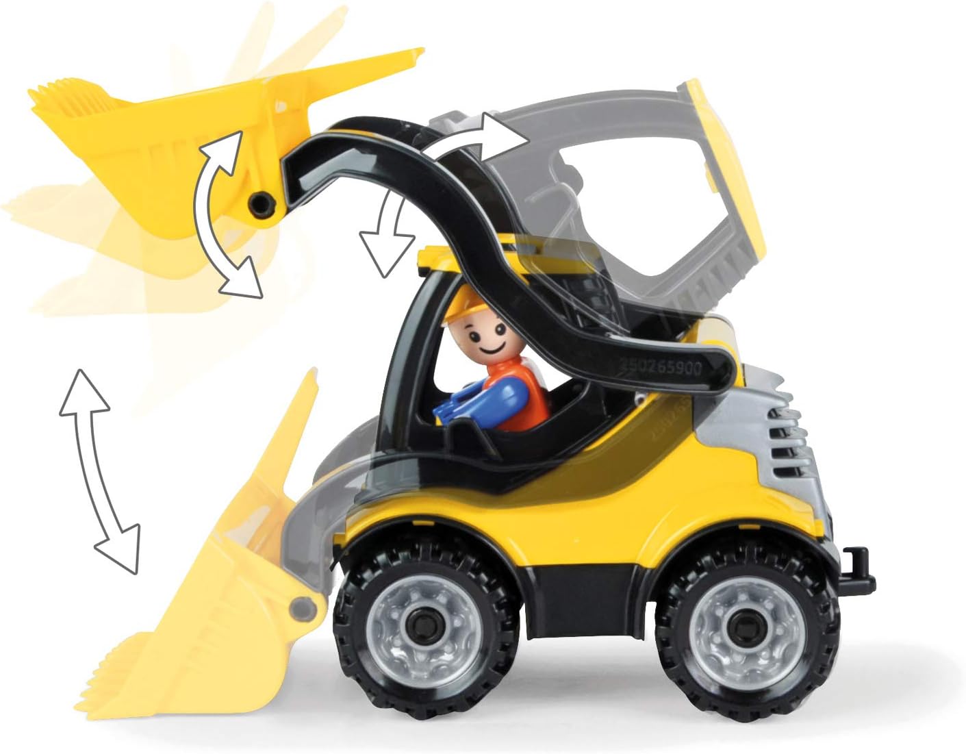 Lena 01622, Truckies shovel loader, solid construction vehicle approx. 22 cm, small toy - Image 3