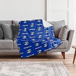 Creighton University Blanket, 50"x60" Logo Pattern