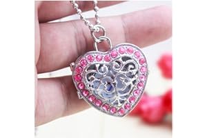 Scale Pocket Watches Pocket Watch Cute Heart Shaped Children's Pocket Watch Flip Hollow Pocket Watch Suitable for Girls Pocke