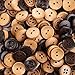 Crystallove Mixed Color 15mm Buttons Lot for Sewing Fasteners Scrapbooking and DIY Craft (0.6", 100pcs)