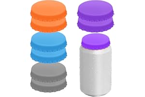 DIRVCP 8PCS Silicone Soda Can Lids,BPA-Free Reusable Silicone Can Covers, Can Stopper or Protector For Soda,Beer, Drink, Juice, Coke, Beverage, Can Lid, Cover or Protector Quasi Beverage Cans