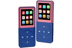 GOPOSOO Mp3 Player with Bluetooth,Classic Portable Walkman Mp3 & Mp4 Players,HiFi Sound Music Player with SD Card Slot/Photo Viewe/Video Play/FM Radio/Recorder/E-Book for Kids,Long Battery Life Red 32GB