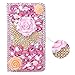 Spritech(TM) 3D Handmade Bling Pink Samsung S6 Edge+ Diamond Design Case Luxury PU Leather Wallet Case Flip Cover with Card Slots and Stand Feature for Samsung Galaxy S6 Edge Plus