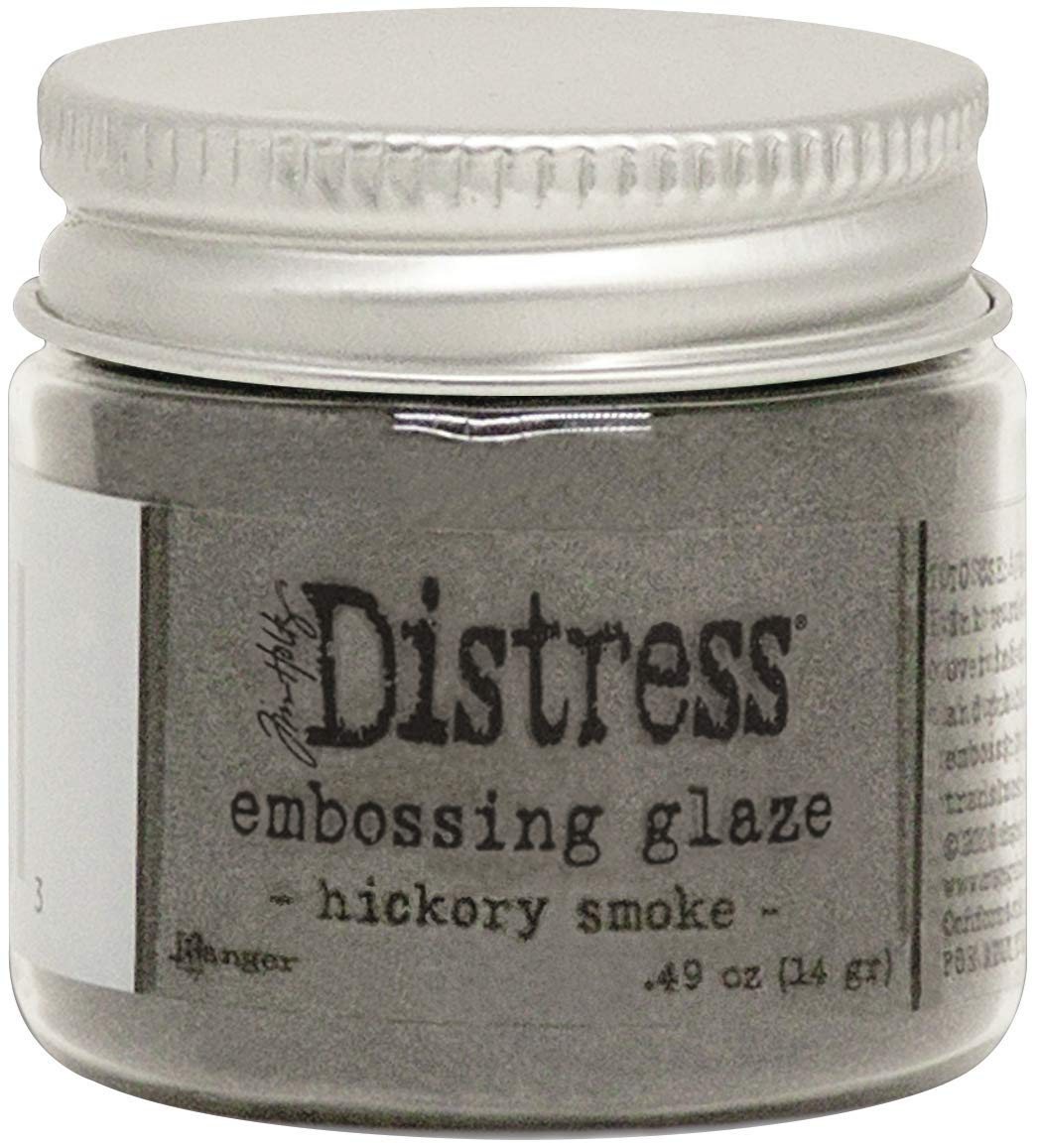 Tim Holtz - Ranger TDE70993 Distress Embossing Glaze-Hickory Smoke, 1 oz jar