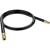 NAVAC NHB2 High-Flow Refrigerant Hose - 1/2 to 1/4 in, 6 ft | High-flow 6 ft hose with 1/2 in internal diameter supports faster HVAC evacuation and recovery down to 20 microns.