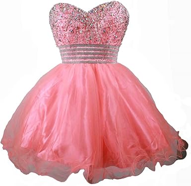 neon pink homecoming dress