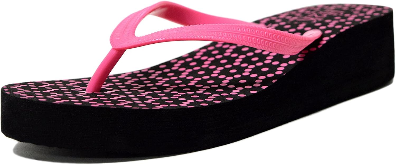 Amazon.com | Fashion Platform Flip-Flops for Women, H2K 'CHARLOTTE' Women's Comfortable [Thong 