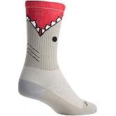 SockGuy, Adults' Crew Cuff Socks - Small/Medium, Bite Me | SockGuy Bite Me 6" Crew Cycling Socks with Micro Denier Acrylic &amp; Stretch Fit