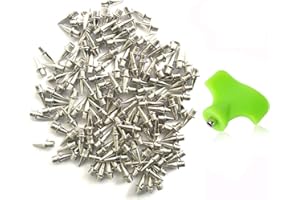AUGSUN 120pcs Stainless Steel Track and Cross Country Spikes with Spike Wrench, Replacement Spikes for Sprint Sports Short Running Shoes