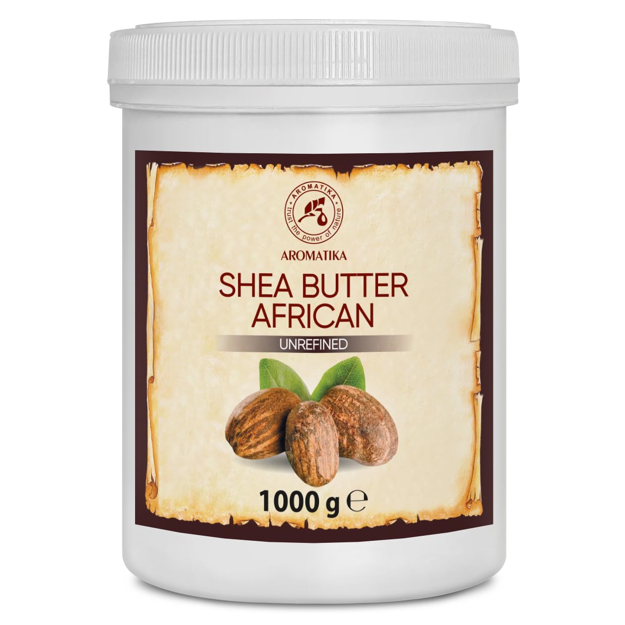 Shea Butter (Unrefined)1000g - Cold Pressed - Africa - Ghana - 100% Pure & Natural Shea Butter Body Butter - Unrefined Raw - Intensive Care for the Face - Body - Hair