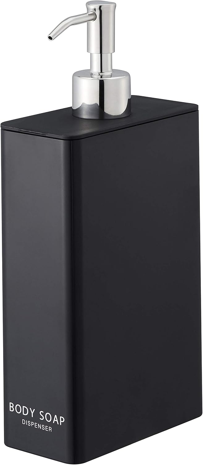 Yamazaki 4257 Tower Body Soap Dispenser Black Rectangular