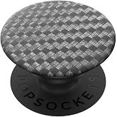 PopSockets Adhesive Phone Grip, Holder- Carbonite Weave | Anti-Drop, Kickstand, Secure Comfortable Hold, Black, Create a Mobile Phone Outfit