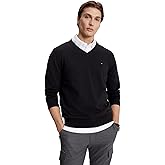 TOMMY HILFIGER Men's Iconic Cotton V-Neck Pullover Sweater 2025 Collection