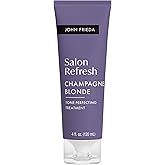 John Frieda Salon Blonde Champagne Tone Perfecting Treatment with Protein-Peptide Complex, Hair Toner, Toner for Blonde Hair 4 fl oz