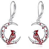Moon Leverback Earrings Halloween Earrings for Women 925 Sterling Silver Celtic Jewelry Gifts for Her