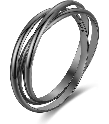Amazon.com: Hoops & Loops Rose Gold Flashed Sterling Silver