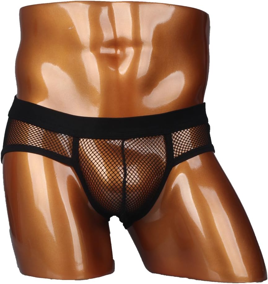 Men Sexy See Through Mesh Boxer Brief Boy Shorts Underpants Underwear