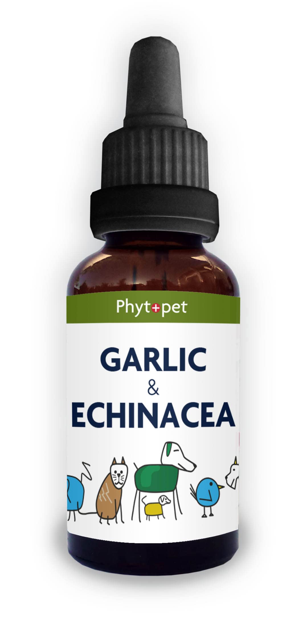 Phytopet Garlic & Echinacea | 100ml | 100% Natural Herbal Remedy | Anti-Viral, Anti-Fungal, Anti-Bacterial | For Dogs, Cats, Birds & Small Mammals |