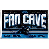 Carolina Panthers Fan Man Cave Banner Flag