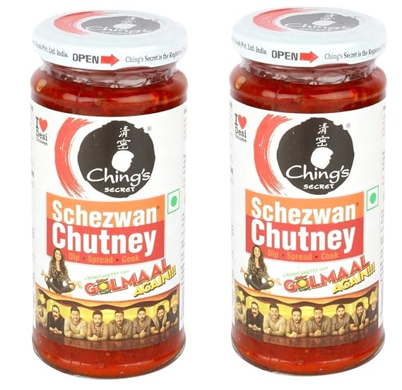 Danvin Chings Schezwan Chutney, 250 g (Pack of 2)