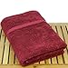 Luxury Hotel & Spa Quality, Quick Dry 100% Turkish Cotton 700 GSM, Eco Friendly Towel, for Bathroom Oversize Dobby Border Bath Towels 35 X 70 (Bath Sheet Single Towel Set of 1, Cranberry)