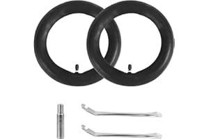 Fukaisu 2pcs 10x2.125 Inner Tube Replacement with Valve Extension & Tire Levers, Electric Scooter Tire Replacement Compatible