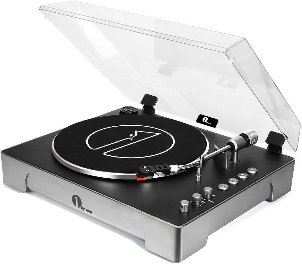 1byone FullyAutomatic 3Speed Turntable Record Player Amazon.co.uk