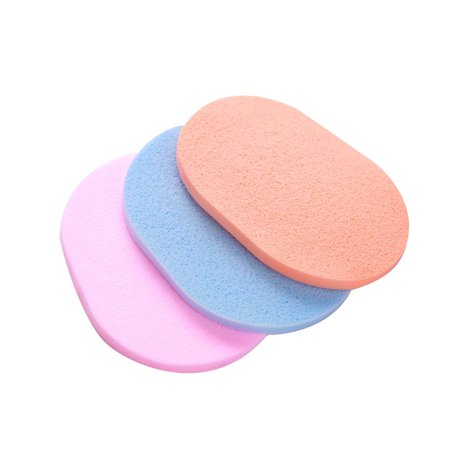 50 Pcs Colorful Wash Face Sponge,Cleansing Cellulose Sponge Facial Cleansing Cellulose Facial Cleansing Sponge Fashion Makeup Tools
