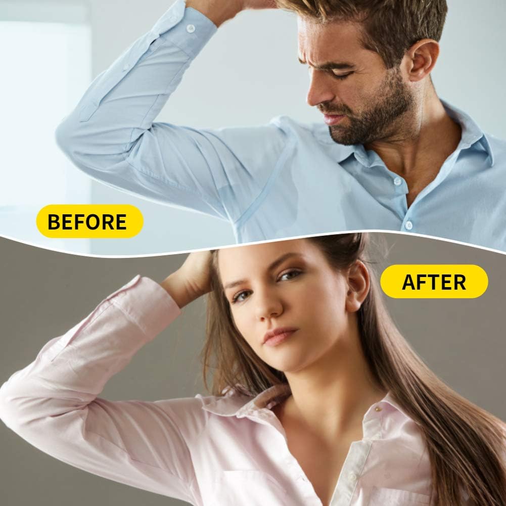 Disposable Underarm Sweat Pads Absorbing Blocks Adhesive Armpit Antiperspirant Odour Sticker Perspiration Absorbent for Dress Shirt Men Women Clothing (20pcs) - Image 3