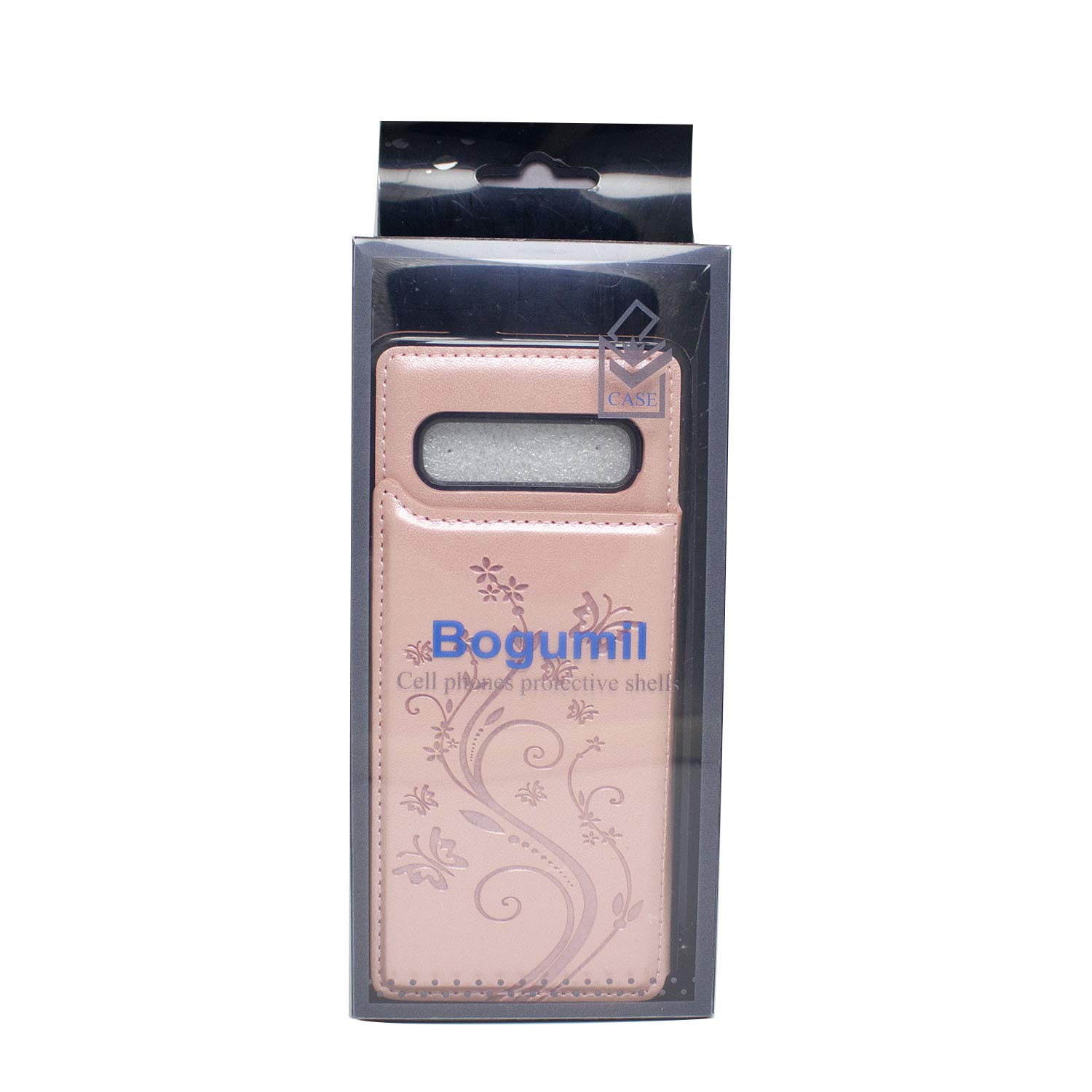 Bogumil iPhone XR Wallet Case, PU Leather iPhone XR Case with Credit Card Holders Double Magnetic Buttons Flip Shockproof Protective Cover Compatible iPhone XR (Rose Gold)