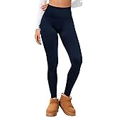 Hi Clasmix Fleece Lined Leggings Women - Seamless Thermal Winter High Waisted Tummy Control Thick Warm Yoga Pants