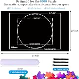 Celawork Jigsaw Mat 1000 Pieces Puzzle Mat 20x27 Inch 1000 Piece Set view 2